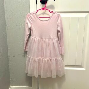 Pink long sleeve tutu dress